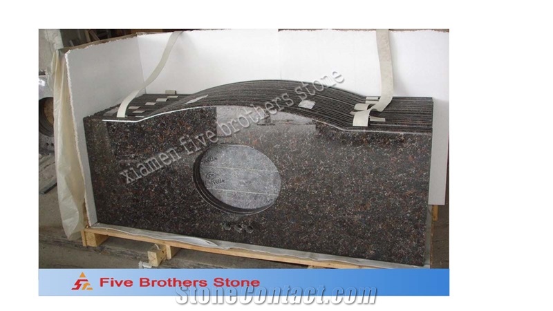Tan Brown Granite Countertop Marron Bathroom Countertop