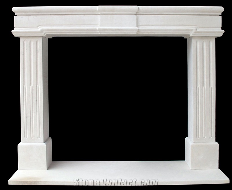 Man-Made Marble Stone Fireplace,Simple Design Artificial Marble Fireplace Mantel