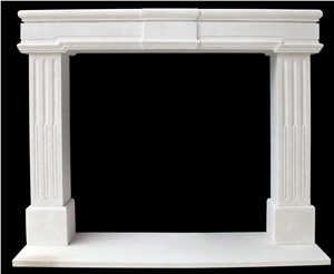 Man-Made Marble Stone Fireplace,Simple Design Artificial Marble Fireplace Mantel