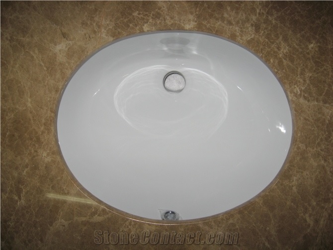 White Ceramic Bathroom Sinks, Wash Bowls, Oval Basins, Oval Sinks