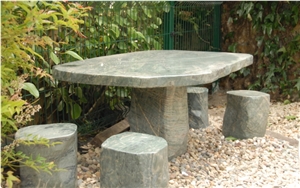 Green Marble Table Sets, Marble Exterior Furniture