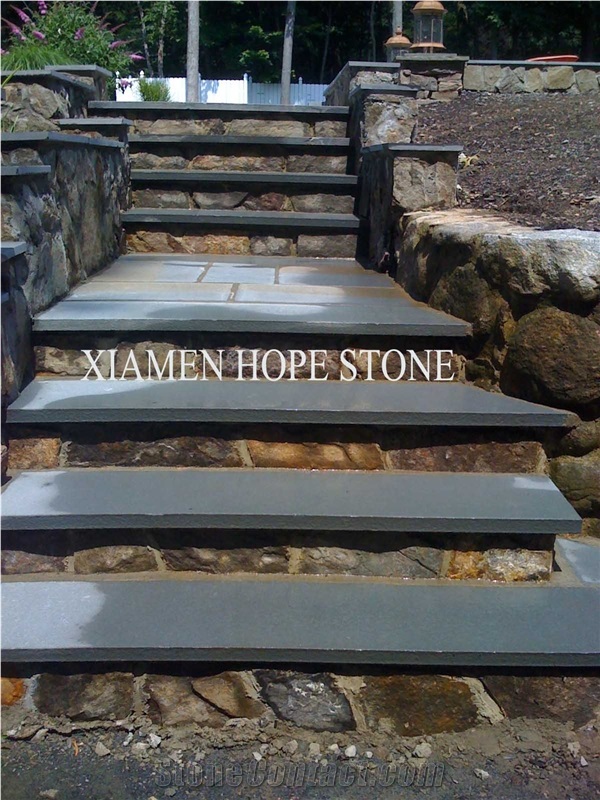 Grey Slate Steps & Stairs China Grey Slate Stair for Garden