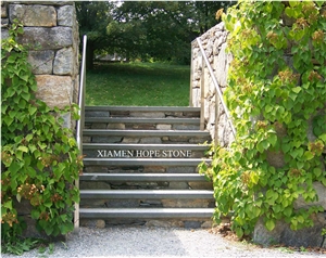 Grey Slate Steps & Stairs China Grey Slate Stair for Garden