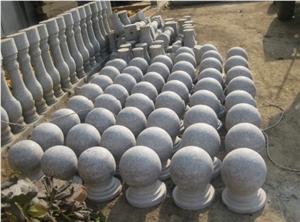 Hot Sale Chinese G601 Granite Polished Car Parking Stop Ball Stone