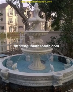 The Fountain Marble, White Marble Fountain Viet Nam