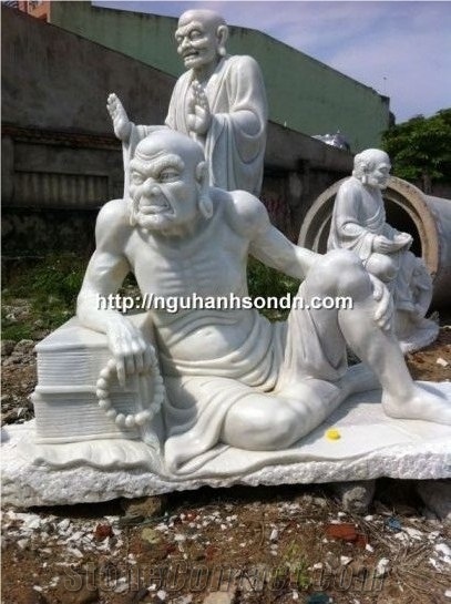 The Marble Arhats Statues