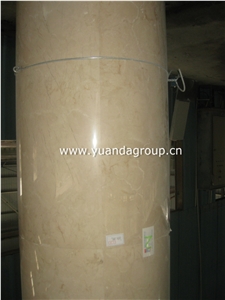 Beige Marble Column For Apartment Building