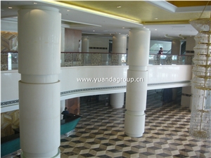 Beige Marble Column For Apartment Building