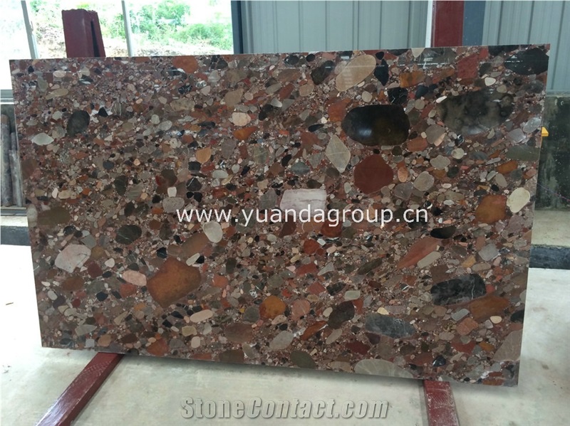 Rainbow Red Marble Slabs