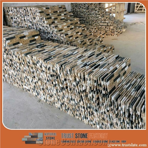 Rectangle Nature Ledger Stone, Multicolor Ledger Stone Panels,Stone Veneer Panels,Ledgestone Veneer,Stacked Stone Veneer