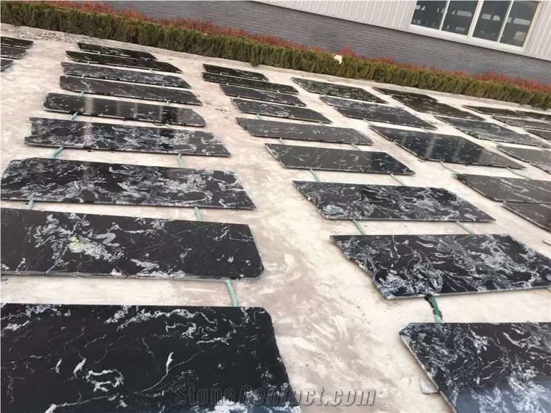 Nero Fantasy Granite Tiles and Slab, China Black Granite