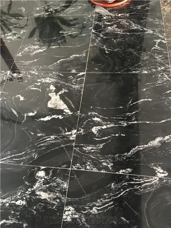 Nero Fantasy Granite Tiles and Slab, China Black Granite