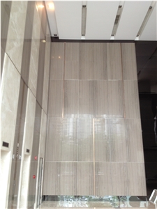 Popular Athen Grey Wooden Marble Tiles and Slabs from New Quarry