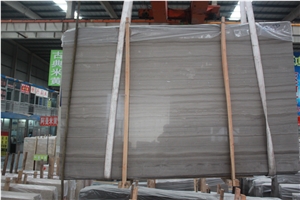 Popular Athen Grey Wooden Marble Tiles and Slabs from New Quarry