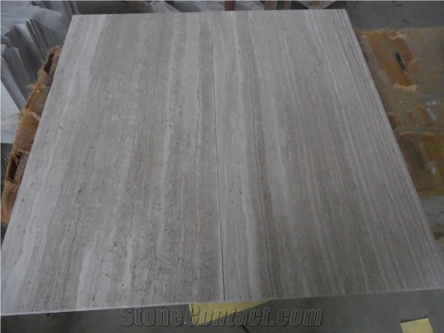 Popular High Quality Oak White Limestone Slabs, White Wooden Vein Limestone Tiles and Slabs