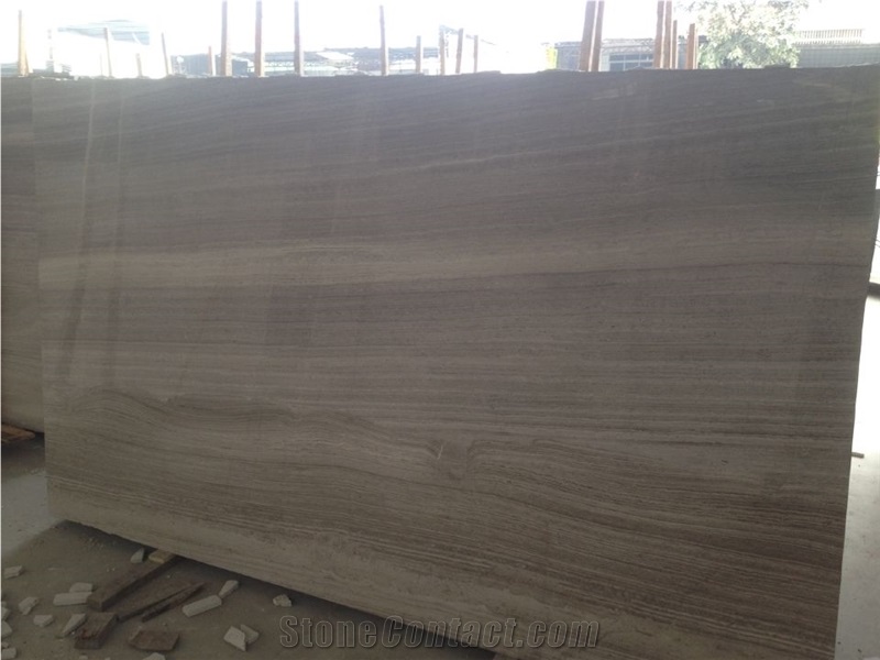 Popular Wooden Vein Timber Grey Limestone Slab & Tile, China Grey Limestone