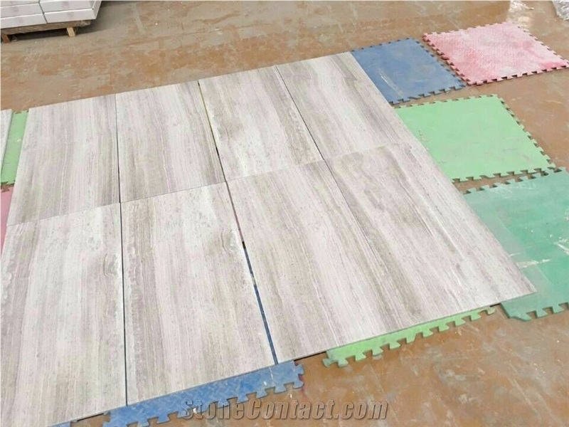 Popular Wooden Vein Timber Grey Limestone Slab & Tile, China Grey Limestone