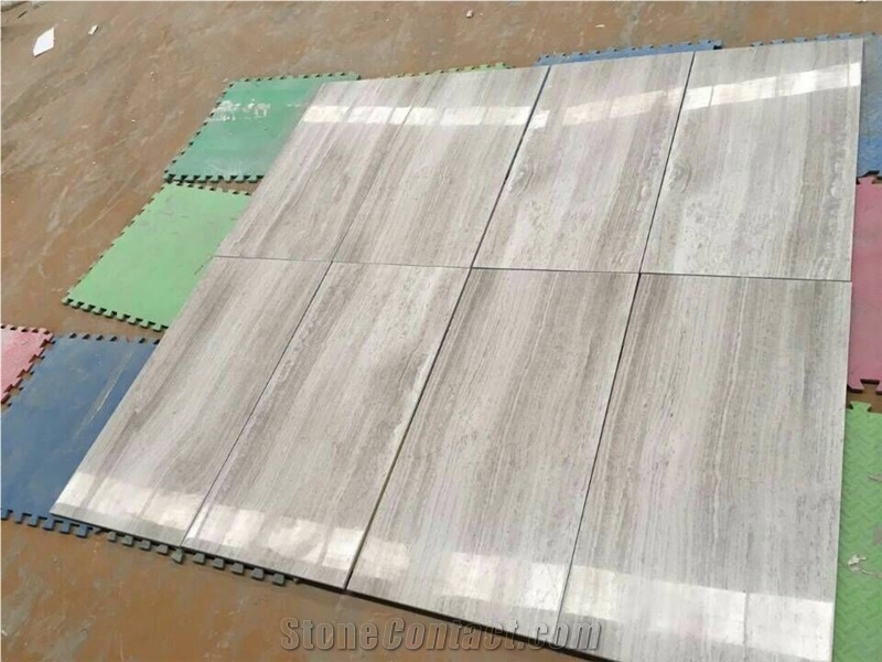 Popular Wooden Vein Timber Grey Limestone Slab & Tile, China Grey Limestone