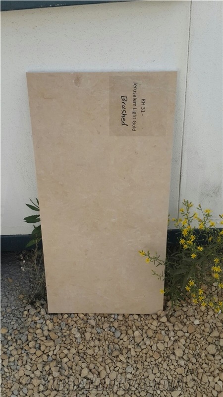 Rh 31 - Jerusalem Light Gold Limestone Tiles & Slabs, Beige Palestine Limestone Flooring and Walling