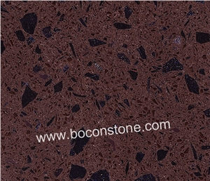 Artificial Quartz Stone-Dark Crystal Purple Quartz Slabs & Tiles