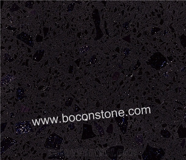 Artificial Quartz Stone-Night Star Quartz Slabs & Tiles