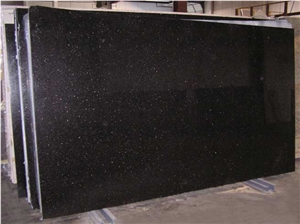 Black Galaxy Granite Tiles & Slabs, Black Polished Granite Floor Tiles, Wall Tiles