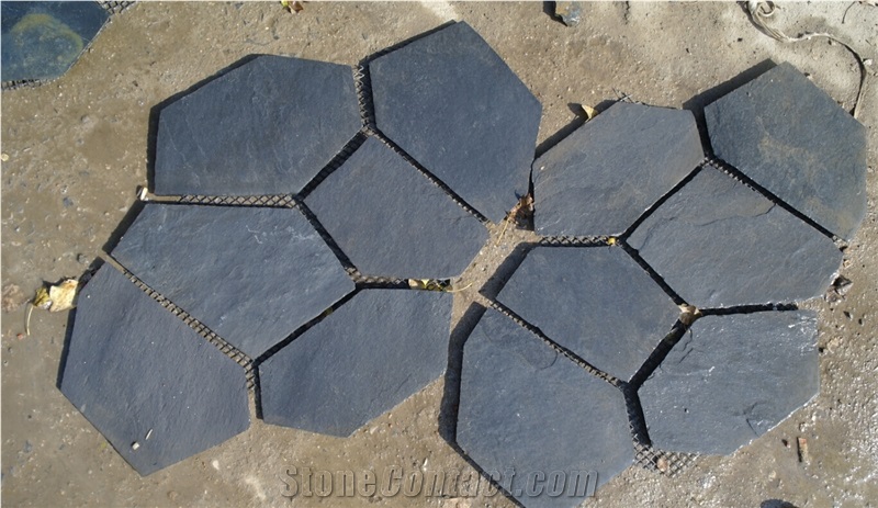 Black Slate Tiles, Slate Flagstone for Wall Floor