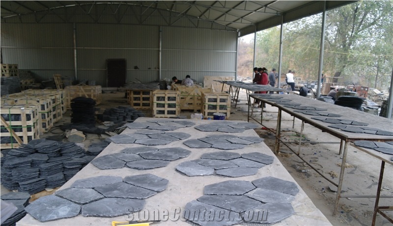 Black Slate Tiles, Slate Flagstone for Wall Floor