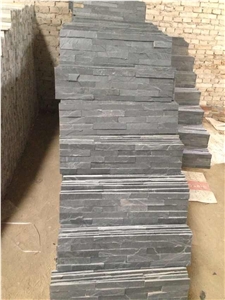 Grey Slate Cultured Stone, Slate Stacked Stone Wall Cladding, Stone Wall Decor