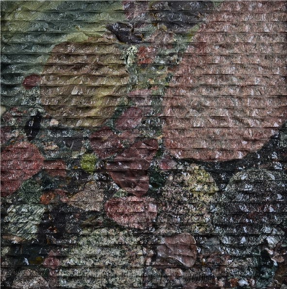 Natural Colorful Pebble Slab China Colorful Butterfly Granite Color Pearl Granite Slabs Tiles