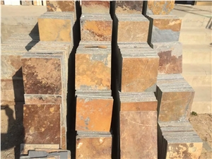 Rusty Brown Slate Tile Paving Stone for Garden and Floor Standard Size Good Price