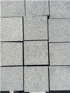 Flamed Shanxi Black Granite Paving Tiles China Black Granite Cube Stone
