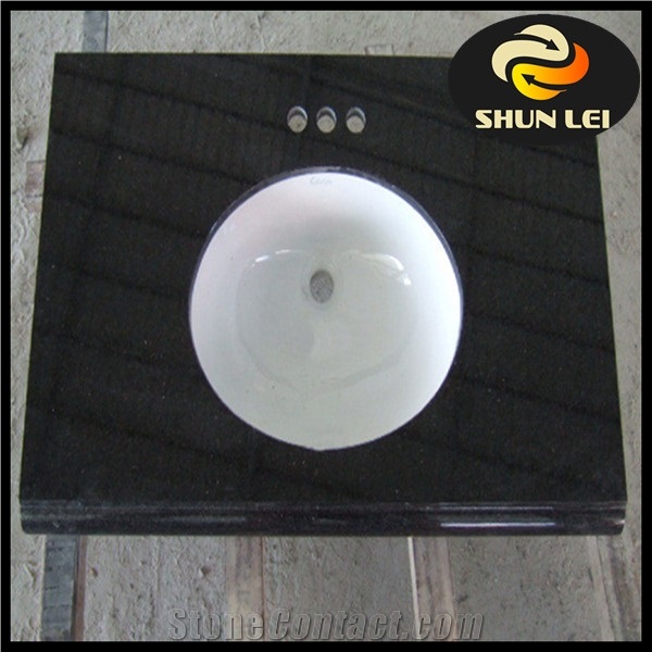 Shanxi Black Granite Vanity Top Bath Top