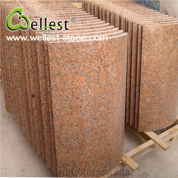 Beautiful Granite Stone/G652 Yellow Polished Granite Column Cladding Tiles