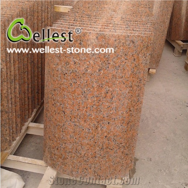 Beautiful Granite Stone/G652 Yellow Polished Granite Column Cladding Tiles