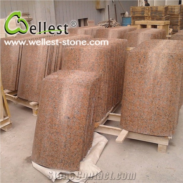 Beautiful Granite Stone/G652 Yellow Polished Granite Column Cladding Tiles