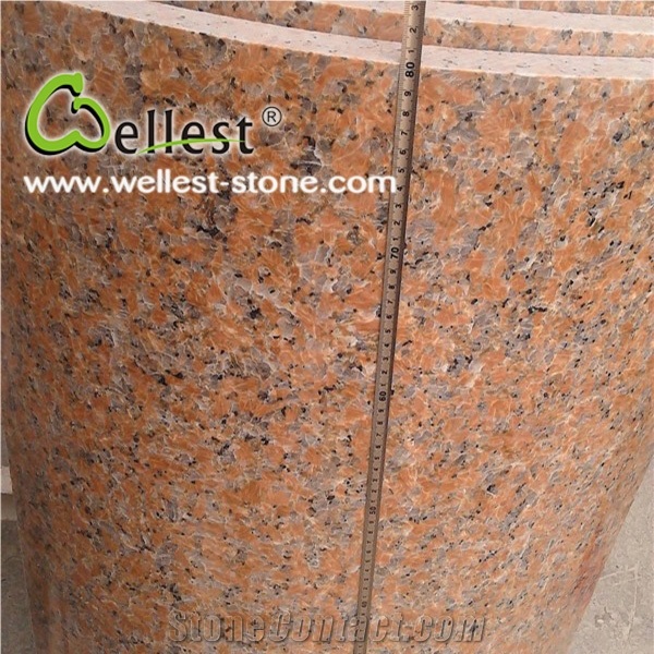Beautiful Granite Stone/G652 Yellow Polished Granite Column Cladding Tiles