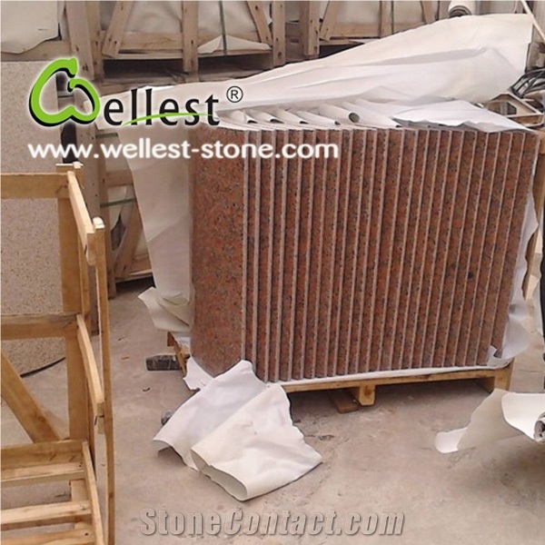 Beautiful Granite Stone/G652 Yellow Polished Granite Column Cladding Tiles