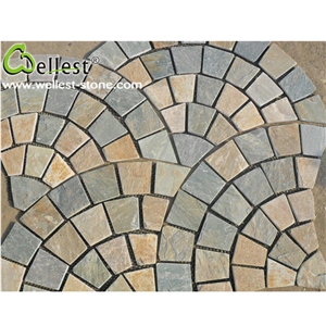 China Brown Slate Stone for Floor Paving & Driveway Pavers