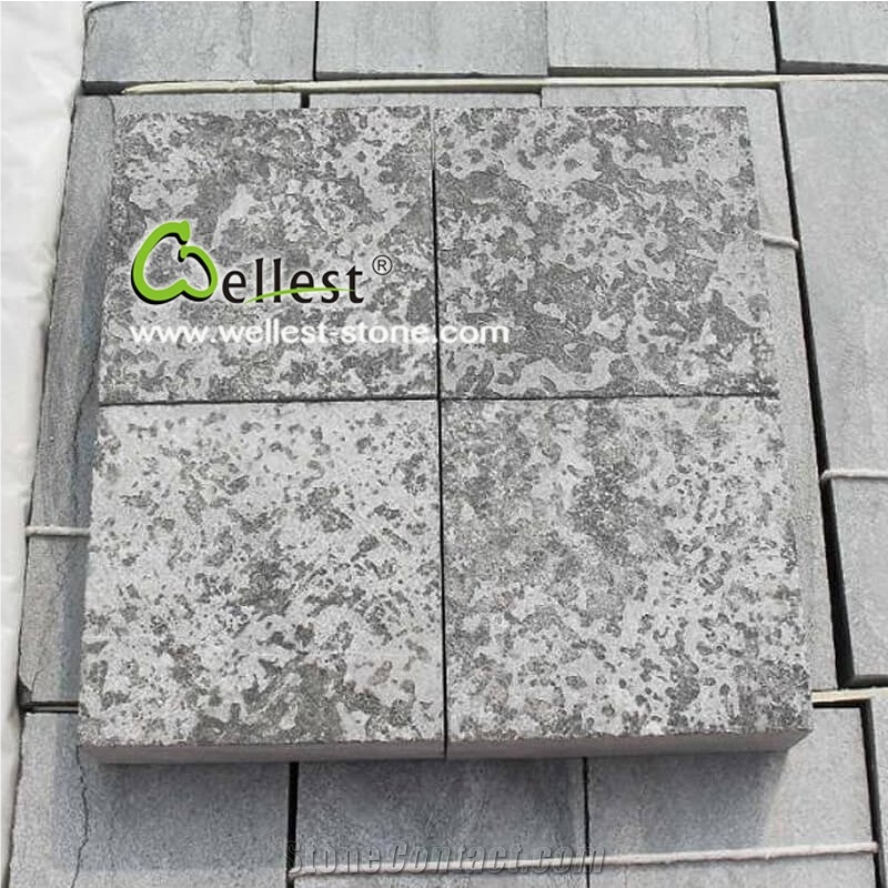 China L828 Blue Stone with Flamed & Rusty Finished for Paving