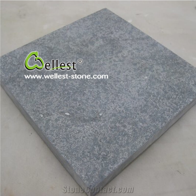 China Natural Limestone Flamed & Brushed Finished for Floor Tiles