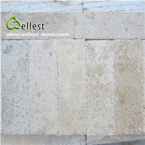 China Natural Limestone for Floor Paving/Cheap Flamed Limestone for Wall Tile