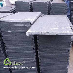 G654 Sesame Dark Granite Dropface and Bebate Bullnose Stone Pool Coping