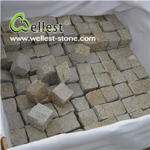 Natural Yellow Granite Stone/G682 Sunset Yellow Granite Pavers for Flooring Paving