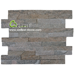 Pink Quartzite Culture Stone, Stacked Stone Veneer with Grade a
