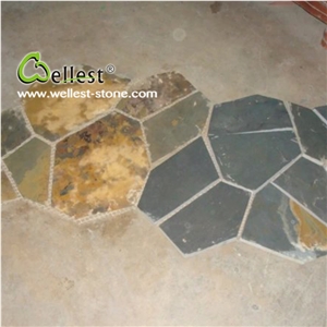 Rusty Brown Slate Paver Stone/China Natural Slate Paving Stone
