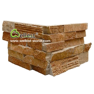 Sl-014nzc 1 High Quality Brown Slate Ledge Stone, Corner Stone