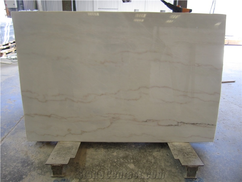 Veined Vigaria White Marble Slabs