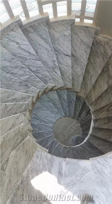 Bianco Carrara Marble Steps & Stairs