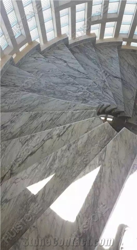 Bianco Carrara Marble Steps & Stairs